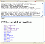 OPML Importer mediante Javascript